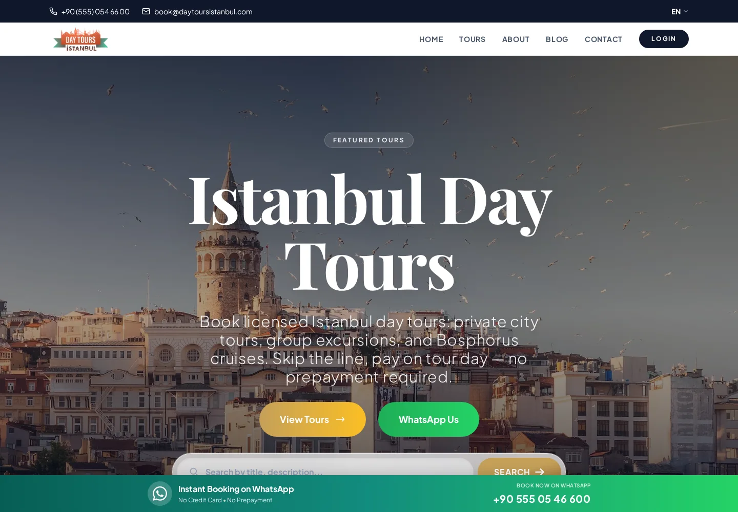 Day Tours Istanbul — UGİ BİLİŞİM proje görseli