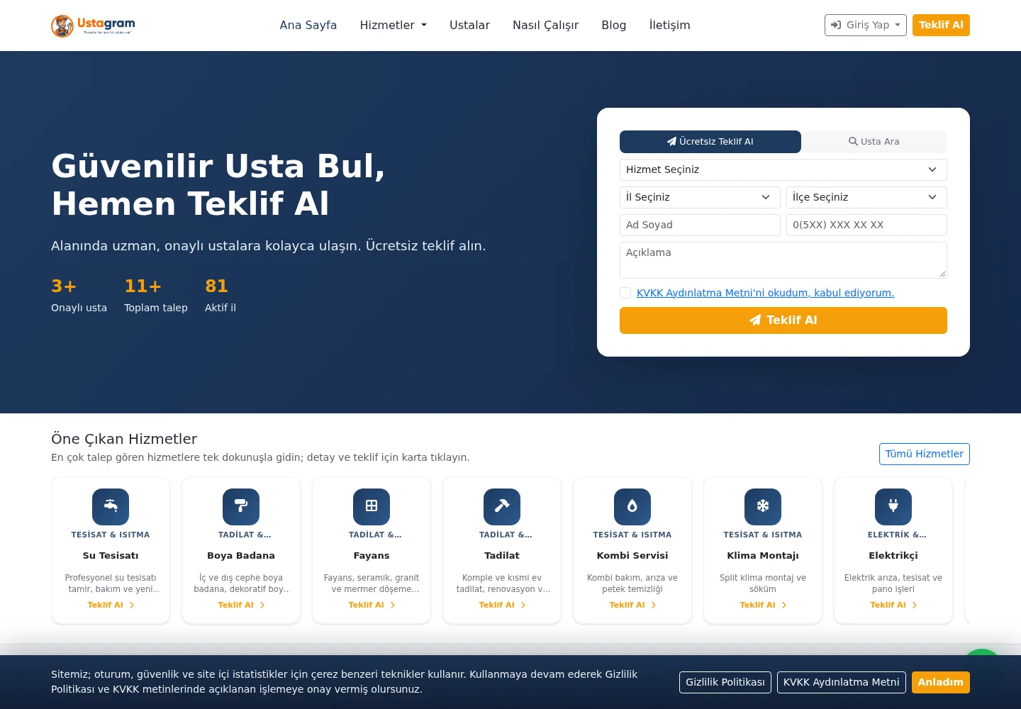 UstaGram — UGİ BİLİŞİM proje görseli