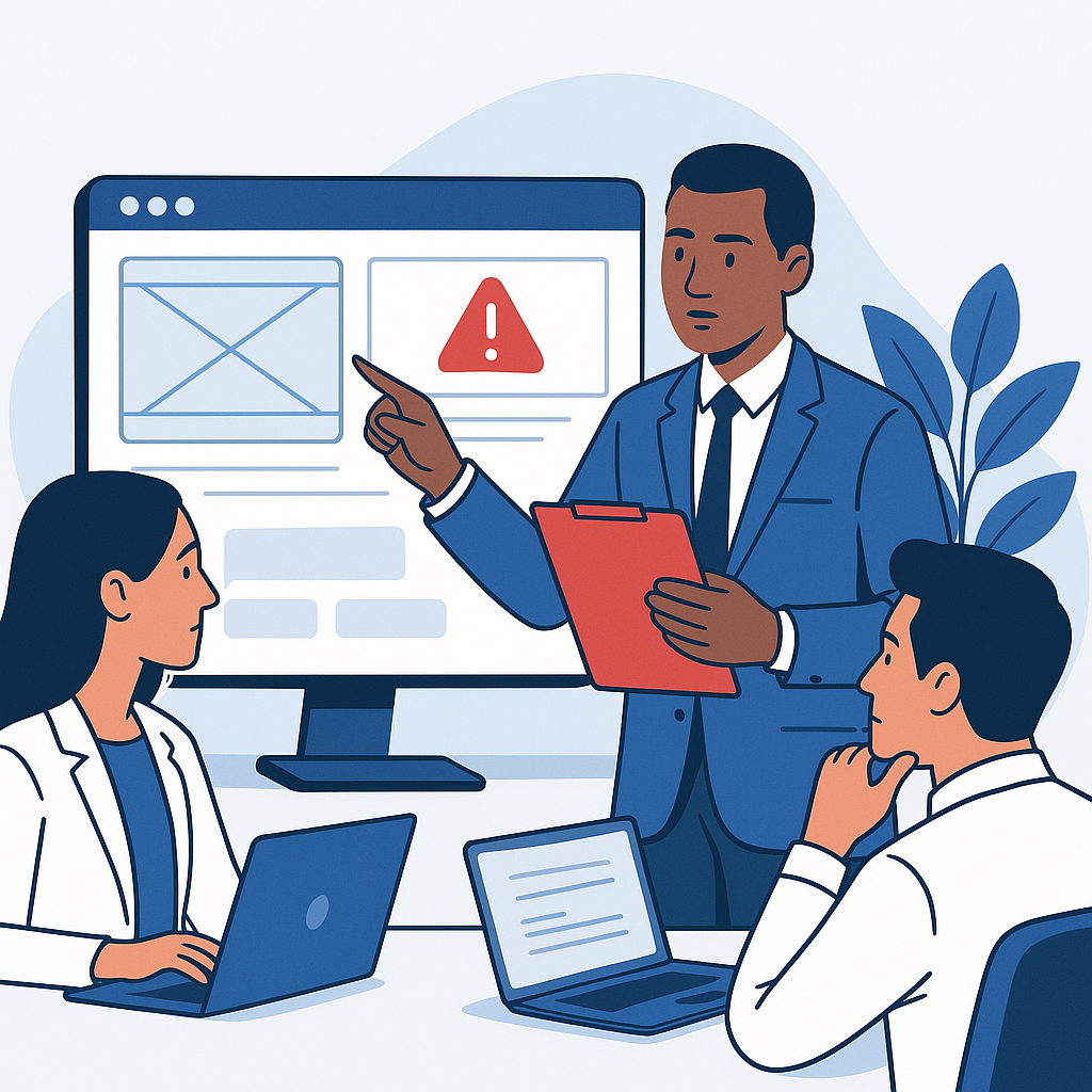 Kurumsal Web Tasarımında Yapılan UX Hataları ve Müşteri Kaybetmeden Düzeltme Yöntemleri — UGİ BİLİŞİM blog kapağı ve dijital pazarlama içeriği