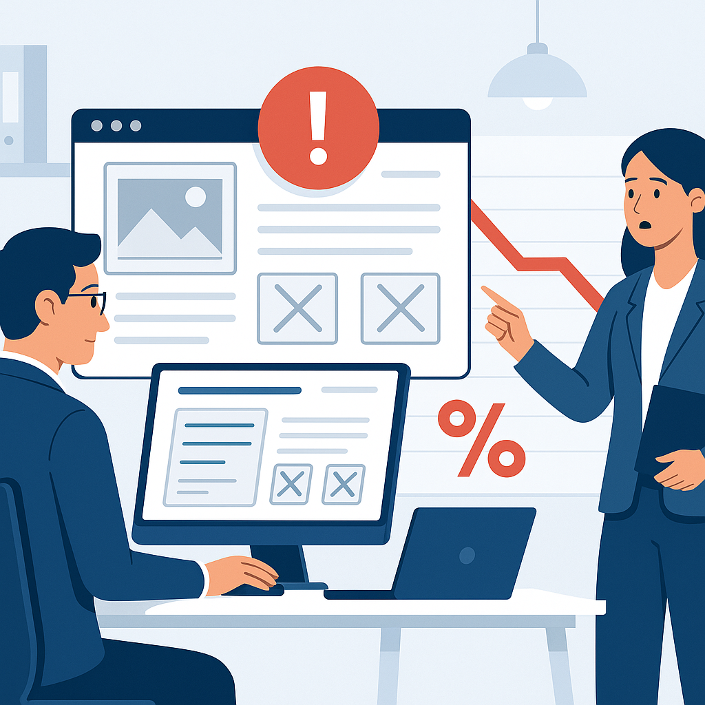 Kurumsal Web Tasarımında UX Hataları ve Dönüşüm Oranına Etkileri — UGİ BİLİŞİM blog kapağı ve dijital pazarlama içeriği