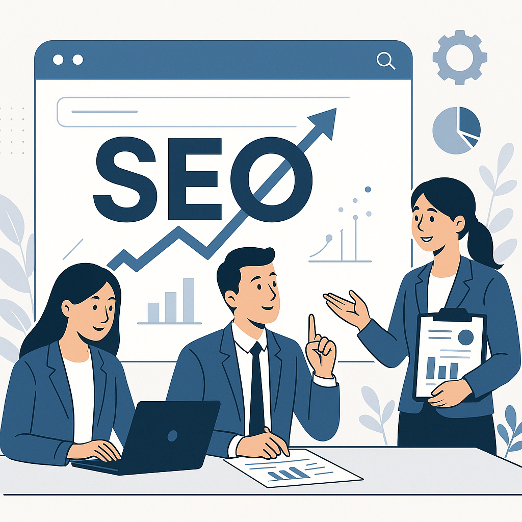 SEO Stratejileri: Başarılı Bir Dijital Pazarlama İçin İpuçları başlığını tasvir eden UGİ BİLİŞİM blog görseli