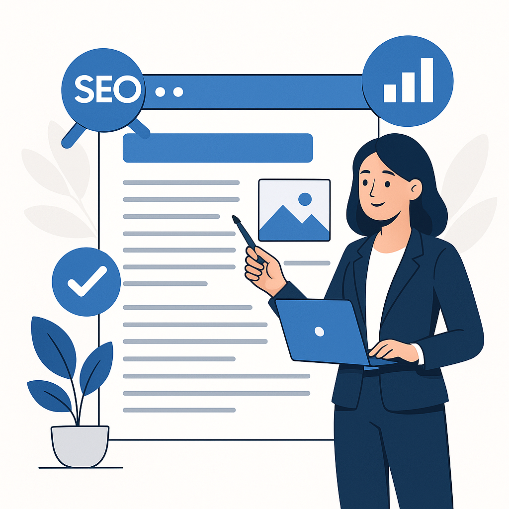 SEO Uyumlu İçerik Oluşturmanın Önemi blog yazısı öne çıkan görseli — UGİ BİLİŞİM