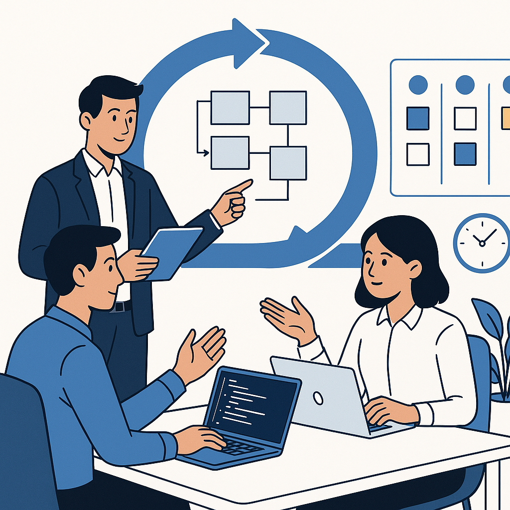 Yazılım Geliştirmede Agile Metodolojisi: Esnek ve Hızlı Çözümler blog yazısı öne çıkan görseli — UGİ BİLİŞİM