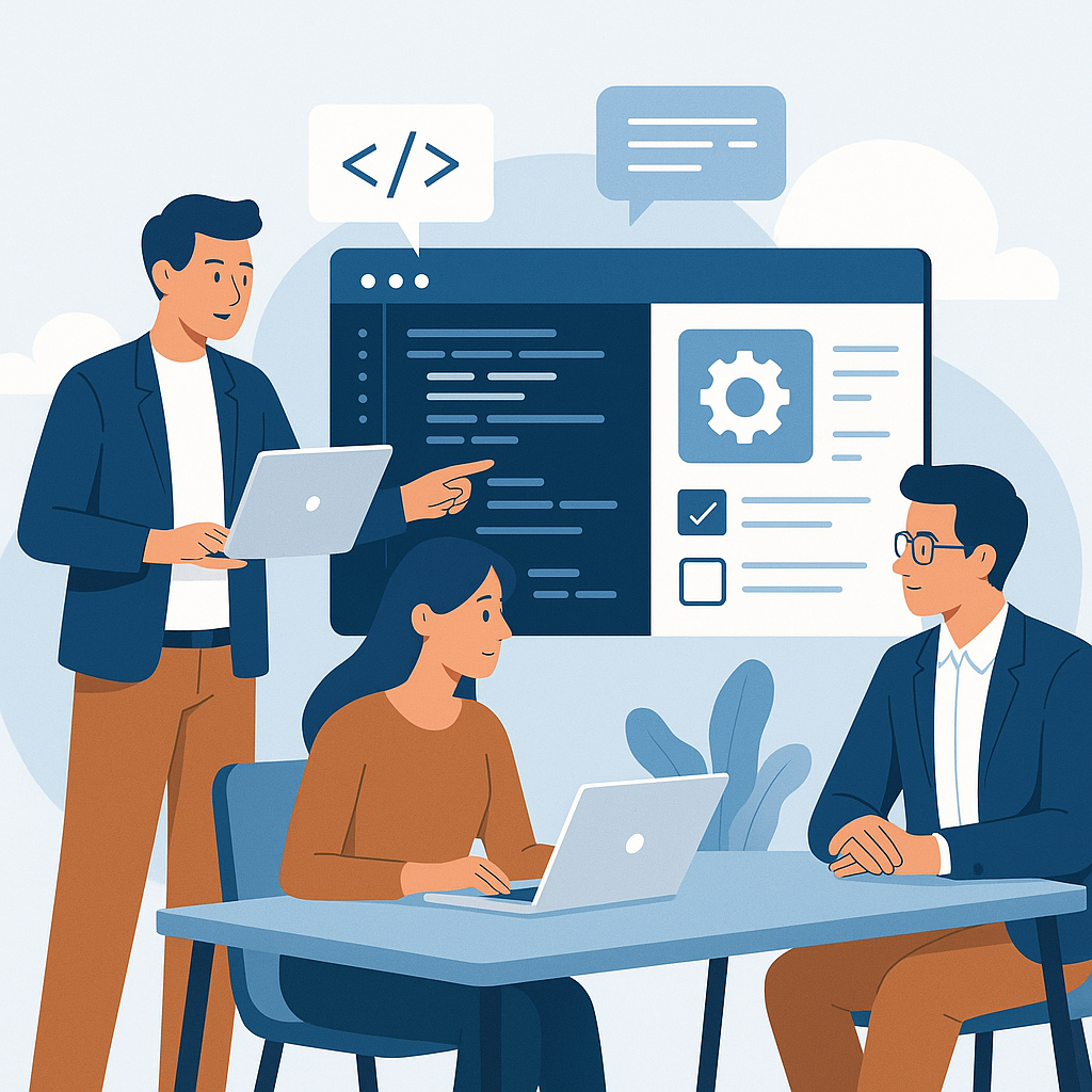 Yazılım Geliştirme Sürecinde En İyi Uygulamalar blog yazısı öne çıkan görseli — UGİ BİLİŞİM