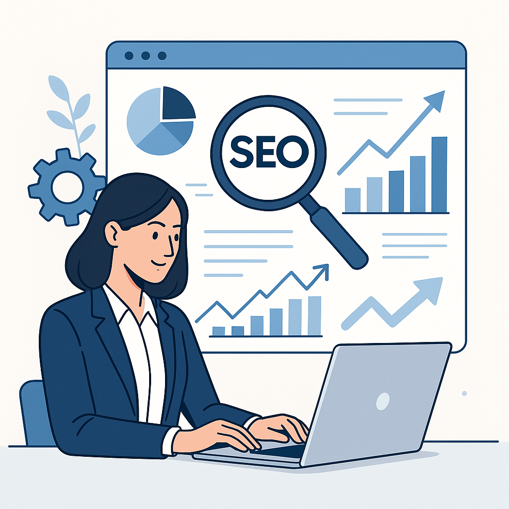 ** SEO Stratejileri ile Organik Trafiği Artırma Yöntemleri blog yazısı öne çıkan görseli — UGİ BİLİŞİM
