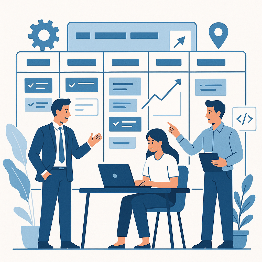 Yazılım Geliştirme Sürecinde Etkili Proje Yönetimi blog yazısı öne çıkan görseli — UGİ BİLİŞİM