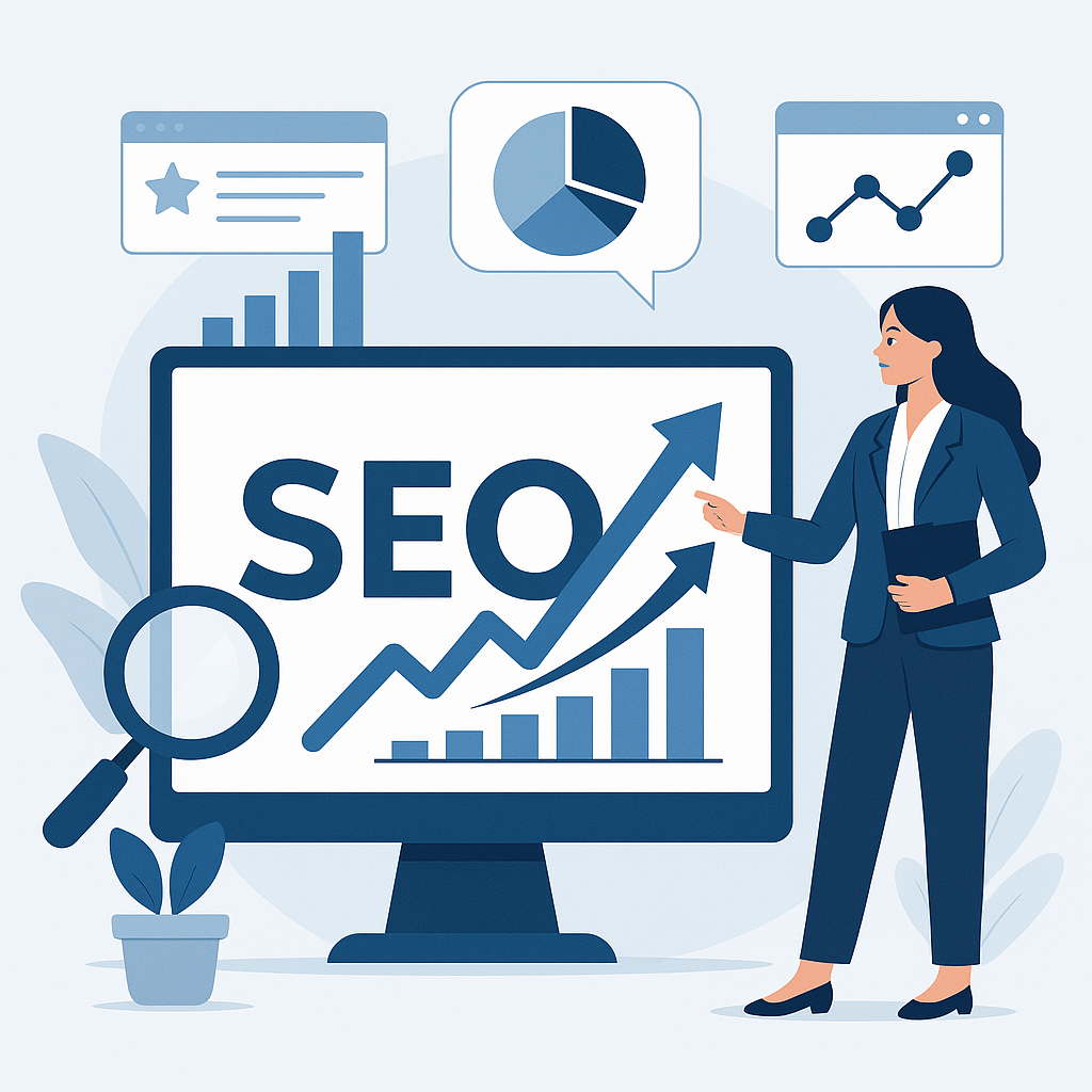SEO Stratejileri ile Organik Trafik Artışı blog yazısı öne çıkan görseli — UGİ BİLİŞİM