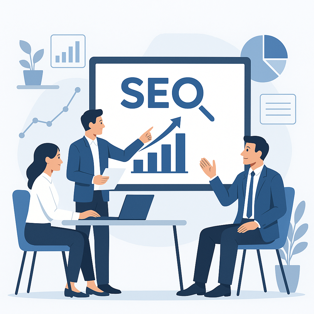 SEO Stratejileri ile Organik Trafiği Artırmanın Yolları — UGİ BİLİŞİM blog kapağı ve dijital pazarlama içeriği