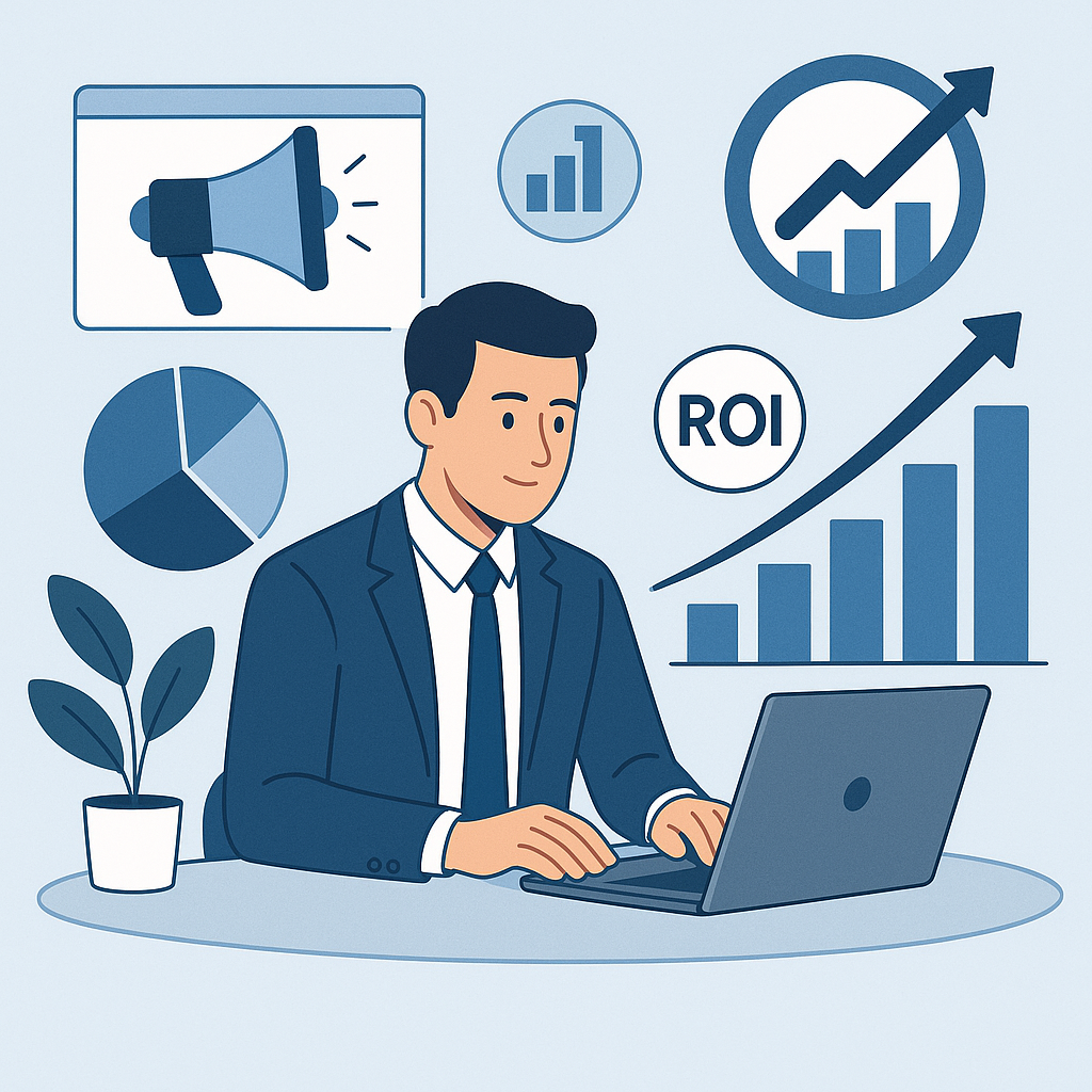 Performans Pazarlama ile Yüksek ROI Elde Etmek blog yazısı öne çıkan görseli — UGİ BİLİŞİM