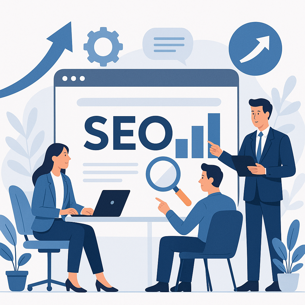 SEO Stratejileri ile Organik Trafiği Artırma — UGİ BİLİŞİM blog kapağı ve dijital pazarlama içeriği