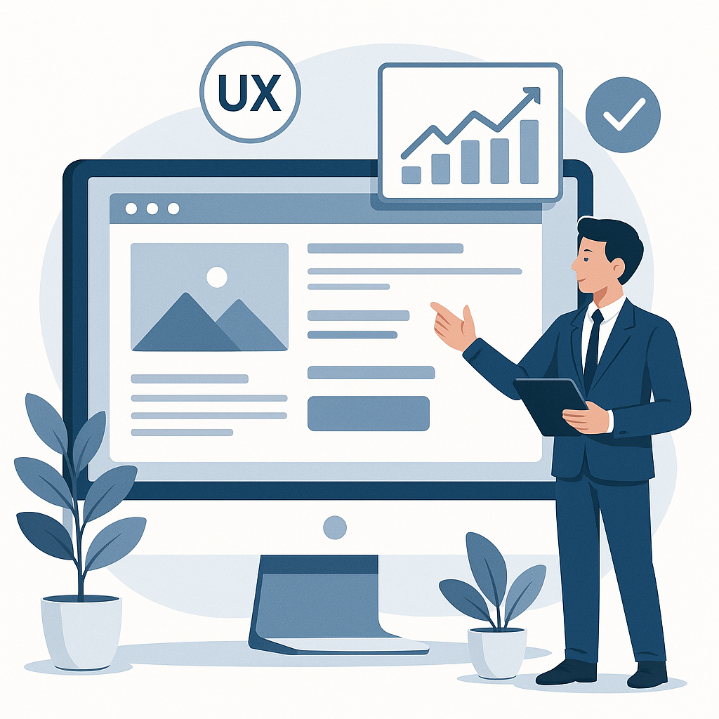 Web Tasarımında Kullanıcı Deneyimi ve Dönüşüm Oranı — UGİ BİLİŞİM blog kapağı ve dijital pazarlama içeriği