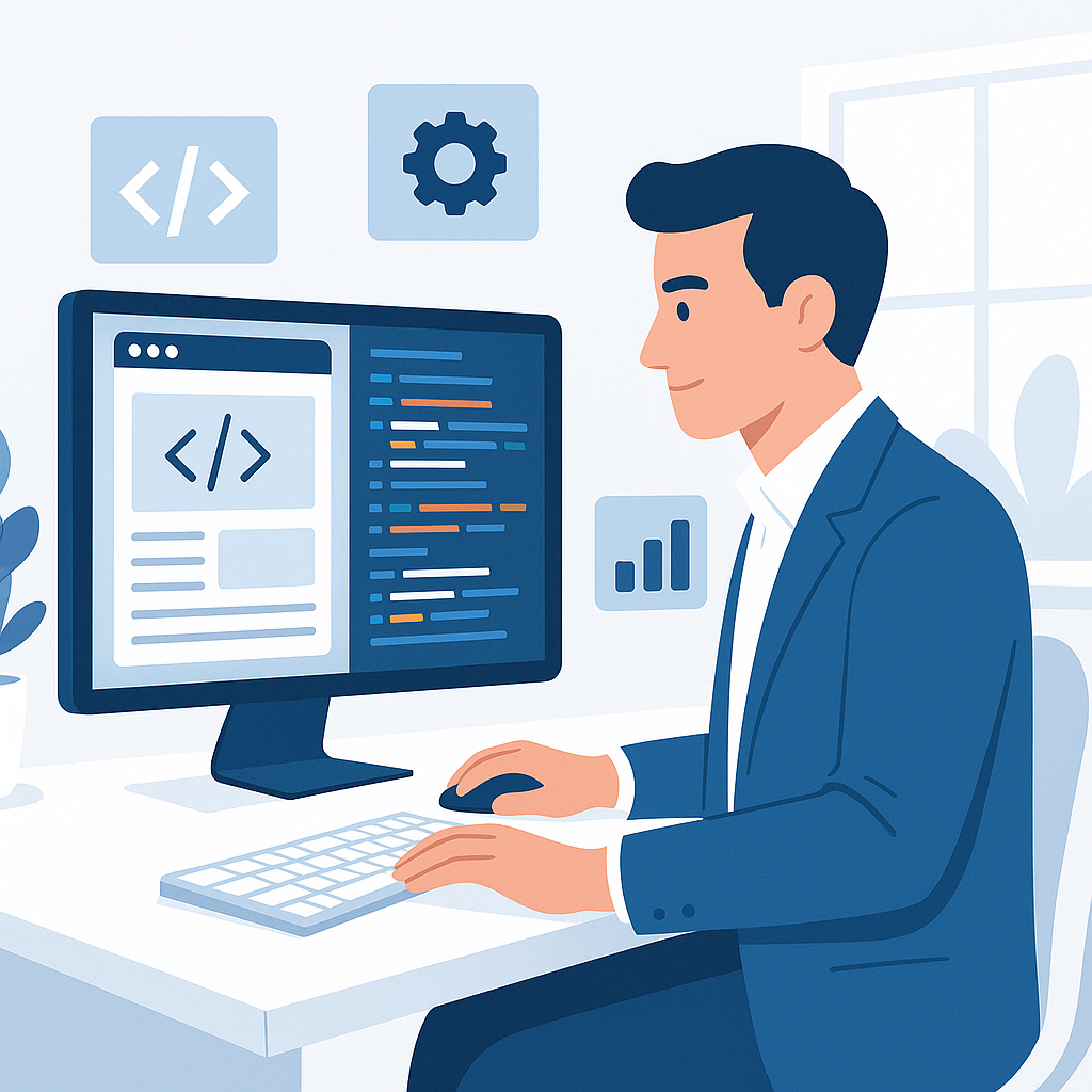 Yazılım Geliştirmede En İyi Uygulamalar ve Trendler — UGİ BİLİŞİM blog kapağı ve dijital pazarlama içeriği
