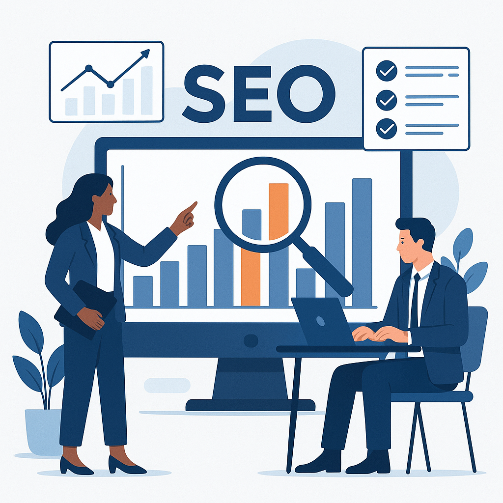 SEO Stratejileri: Rekabet Analizi ve Anahtar Kelime Araştırması — UGİ BİLİŞİM blog kapağı ve dijital pazarlama içeriği
