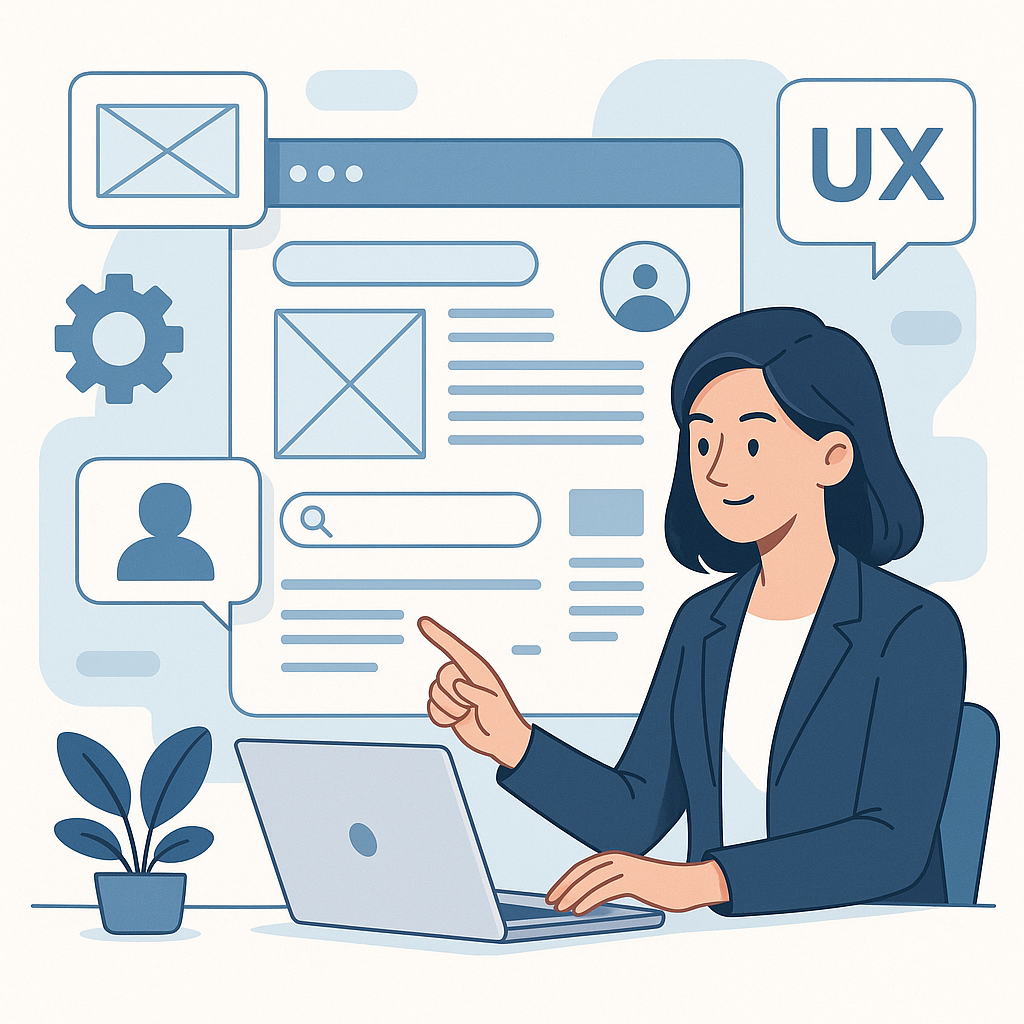 Web Tasarımında Kullanıcı Deneyimi İyileştirme Stratejileri — UGİ BİLİŞİM blog kapağı ve dijital pazarlama içeriği