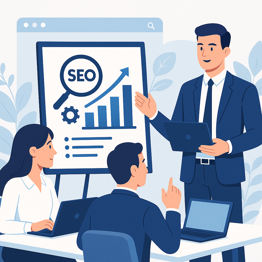 SEO Stratejileri ile Organik Trafik Artışı — UGİ BİLİŞİM blog kapağı ve dijital pazarlama içeriği